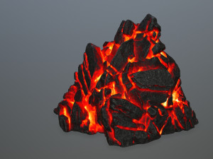 lava rock 3D Modell