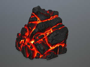 lava rock 3D Modell