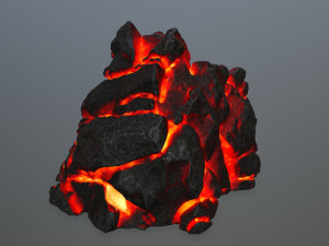 lava rock 3D Modell