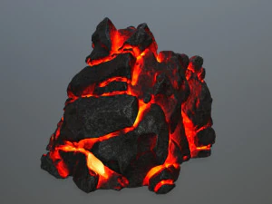 lava rock 3D Model