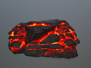 lava rock 3D Modell