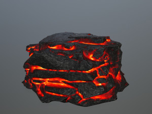 lava rock 3D Modell