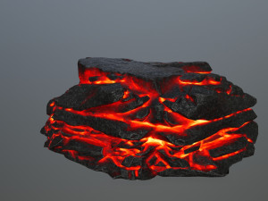 lava rock 3D Modell