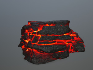 lava rock 3D Modell