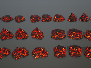 lava rock 3D Modell