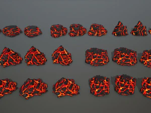 lava rock 3D Model