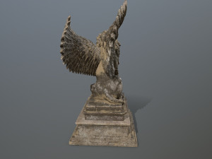 lion statue Model 3D