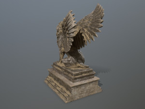 lion statue Model 3D