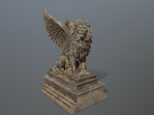 lion statue Model 3D