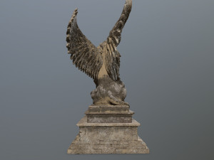 lion statue Model 3D