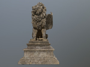 lion statue Model 3D