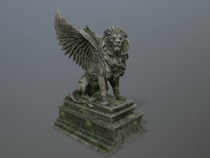 lion statue 3D Model