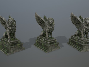 lion statue 3D Model