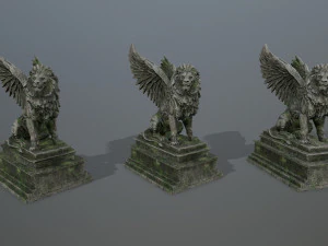 lion statue 3D Model