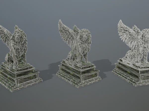 lion statue 3D Model