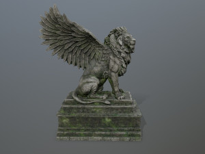 lion statue 3D Model