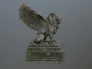 lion statue 3D Model