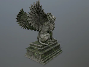 lion statue 3D Model