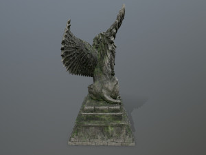lion statue 3D Model
