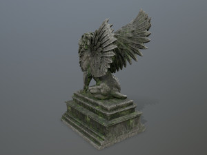 lion statue 3D Model