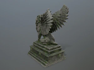 lion statue 3D Model