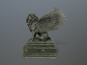 lion statue 3D Model