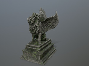 lion statue 3D Model