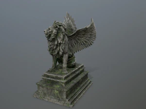 lion statue 3D Model