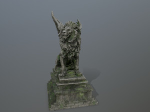 lion statue 3D Model