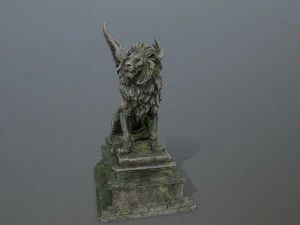 lion statue 3D Model