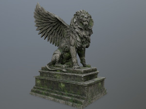 lion statue 3D Model