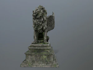 lion statue 3D Model