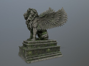 lion statue 3D Model