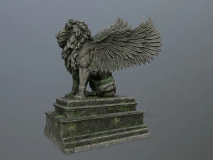 lion statue 3D Model