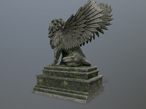 lion statue 3D Model
