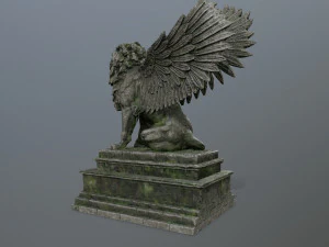 lion statue 3D Model