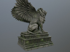 lion statue 3D Model