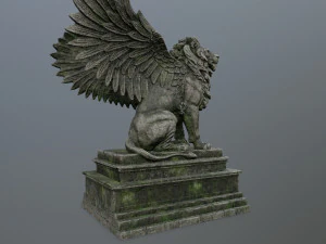 lion statue 3D Model