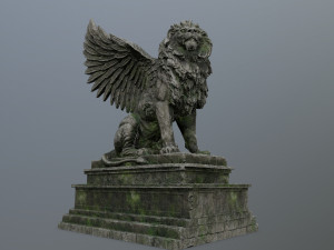 lion statue 3D Model