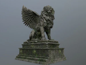 lion statue 3D Model