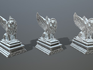 lion statue 3D Model