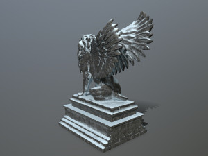 lion statue 3D Model