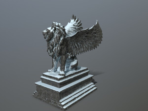 lion statue 3D Model