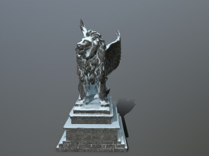 lion statue 3D Model