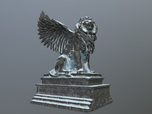 lion statue 3D Model