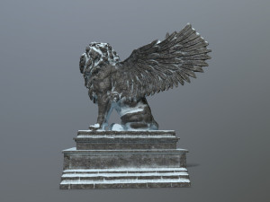 lion statue 3D Model