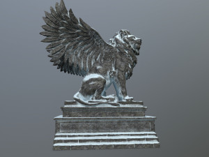 lion statue 3D Model
