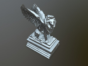 lion statue 3D Model