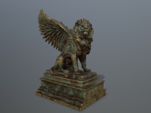 lion statue 3D Model