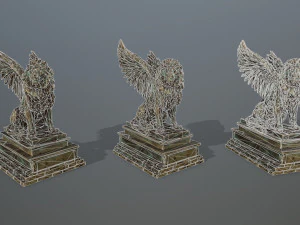 lion statue 3D Model